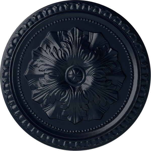 Ekena Millwork Richmond Ceiling Medallion (Fits Canopies up to 2 5/8"), Hnd-Painted Midnight Dream, 18"OD x 1 3/8"P CM18RIMDF - main